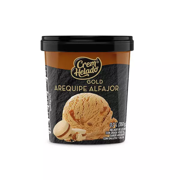 Crem Helado Gold Arequipe Alfajor