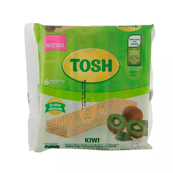 Tosh Wafer Multicereal Kiwi X6