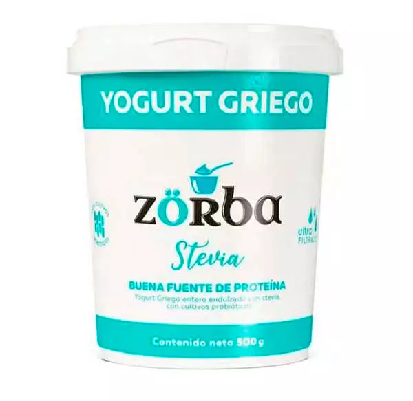 Yogurt Griego Entero Zorba Stevia