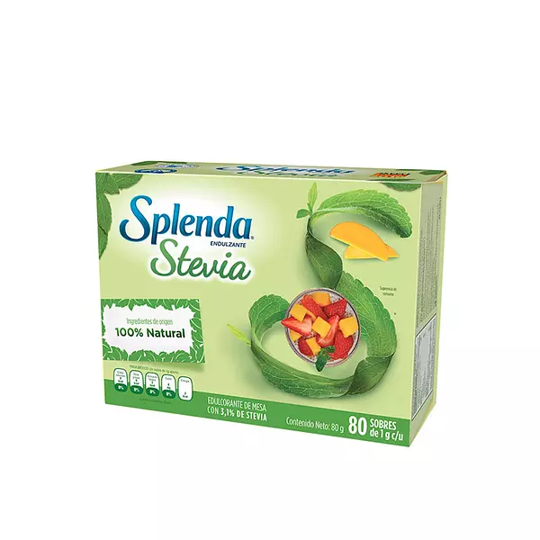 Stevia Splenda Natural 80 Sobres