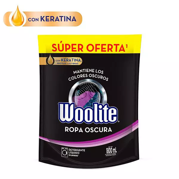 Woolite Det. Liq Keratina Black Dp