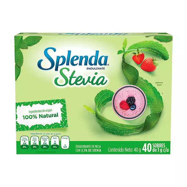 Stevia Splenda Natural 40 Sobres