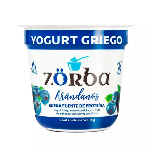 Yogurt Griego Entero Zorba Arándanos