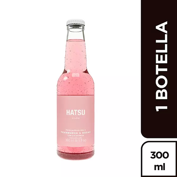 Hatsu Soda Frambuesa y Rosas