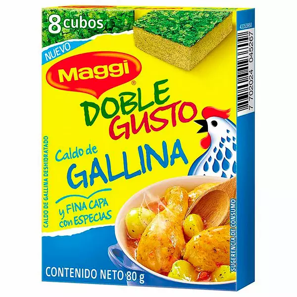 Caldo Maggi Gallina Doble Gusto X8