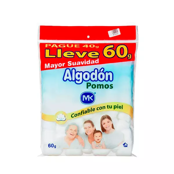 Algodon Mk Pomos Pg40 Ll60