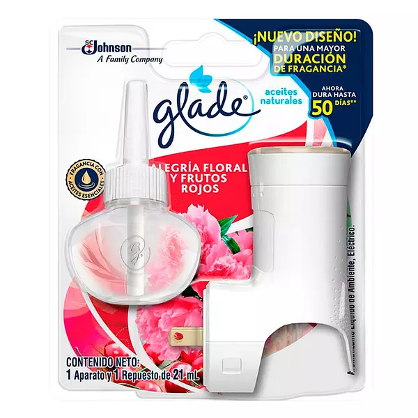 Ambientador Glade Aceite Alegria Floral