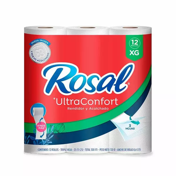 Papel Higiénico Rosal Xg X12