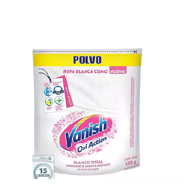 Desmanchador Vanish En Polvo Ropa Blanca