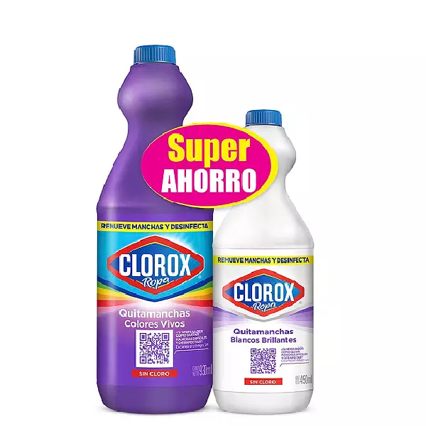 Desmanchador Clorox Colores Radiante + Blancos Brillantes