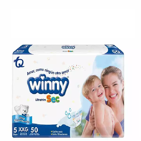 Pañales Winny Ultratrin Sec Etapa 5 / Xxg